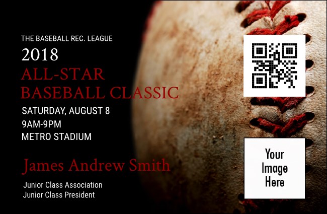 Baseball Stitches VIP Event Badge Small