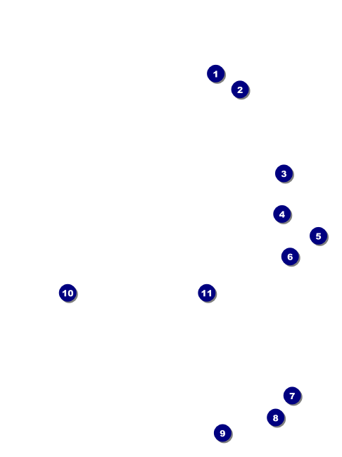 Diamonds Black 2 Economy Event Badge Front Field Markers