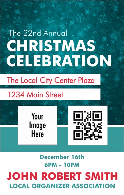 Holiday Snowflake VIP Event Badge Medium