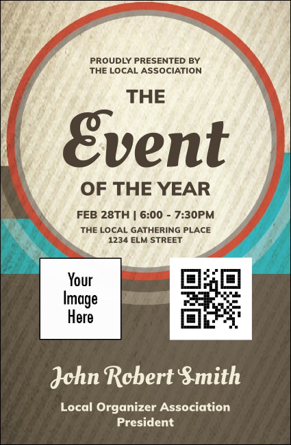 All Purpose Circle VIP Event Badge Small Product Front