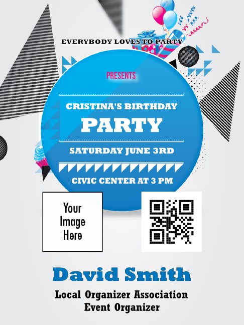 Birthday Geometric Economy Event Badge