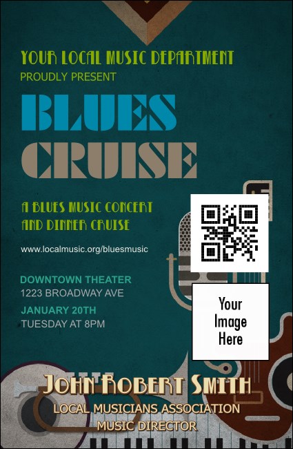 Blues VIP Event Badge Small Product Front