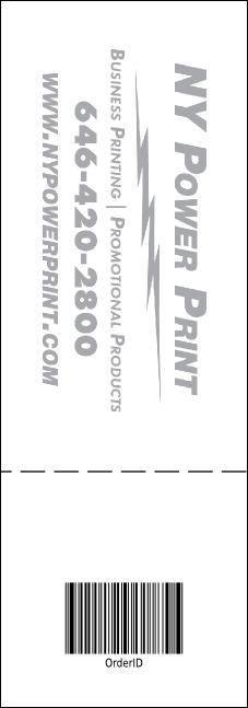 Homeless & Hungry Event Ticket Product Back