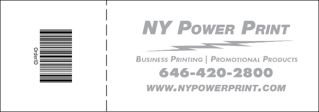 MMA Sword Blue Event Ticket Product Back