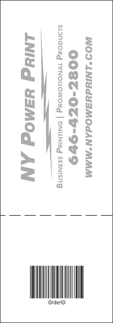 Versus Black Event Ticket Product Back