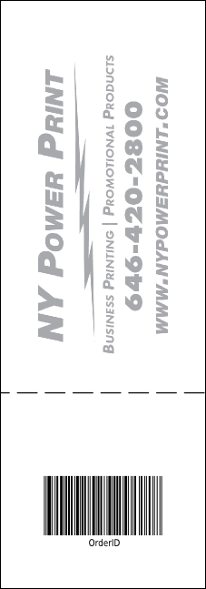 Sports Ticket 002 Blue & Orange Product Back