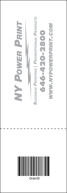 Golden Ornament Event Ticket Product Back