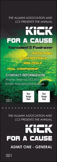 Soccer Field Event Ticket Product Front