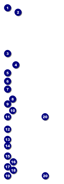 Football Red Event Ticket Front Field Markers