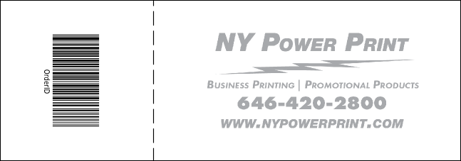 Boxing Event General Admission ticket Product Back