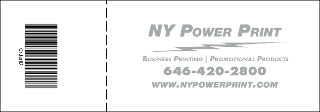 Las Vegas Casino Event Ticket Product Back