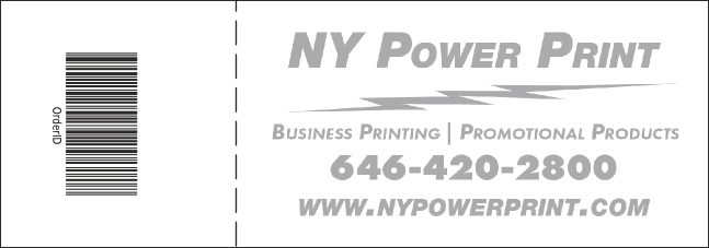 Hip Hop Green Event Ticket Product Back