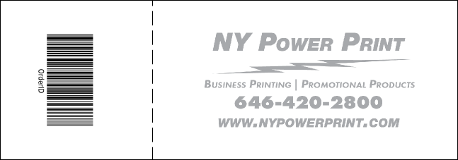 Mixed Martial Arts General Admission Ticket Product Back