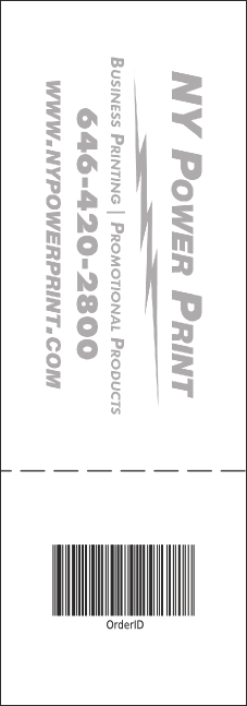 Baseball General Admission Ticket 001 Product Back