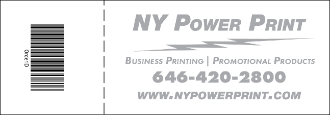 Blue and White General Admission Ticket Product Back