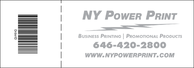 Purple and White General Admission Ticket Product Back