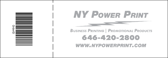 Yellow and White General Admission Ticket Product Back