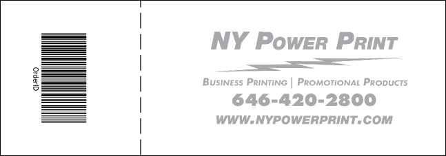 Cool Christmas Event Ticket 001 Product Back