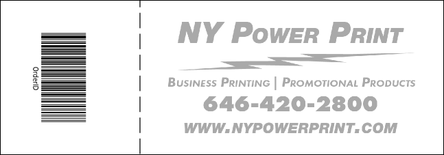 Black and White New Year's General Admission Ticket 001 Product Back