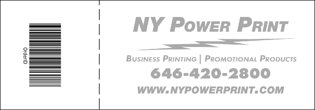 Christmas Black and White General Admission Ticket 001 Product Back