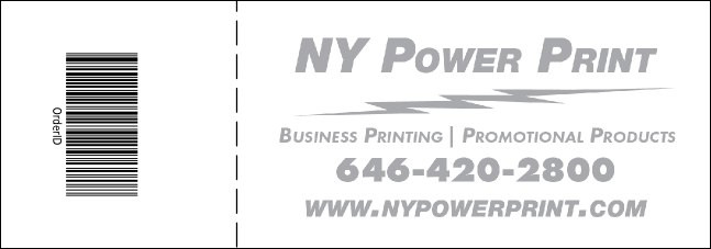 Red Two-Tone General Admission Ticket Product Back