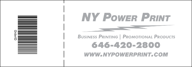 Pink Two-Tone General Admission Ticket Product Back