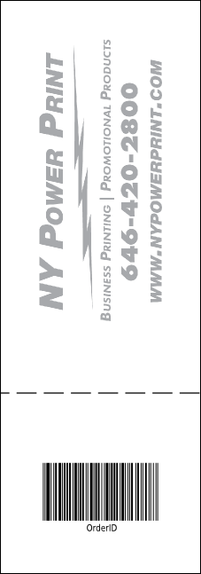 Christmas Angel General Admission Ticket with full bleed. Product Back