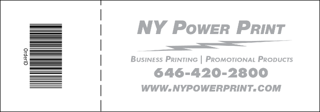 Cool Christmas General Admission Ticket with full bleed Product Back