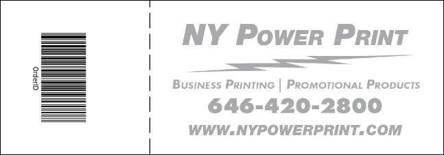 Christmas Bells General Admission Ticket with full bleed Product Back