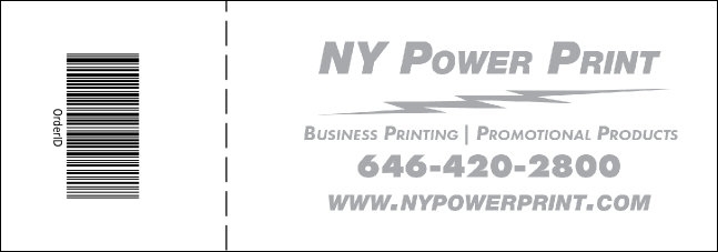 Yellow and Black General Admission Ticket Product Back