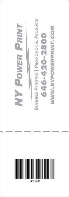 Blue Flowers ticket Product Back