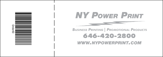 General Concert Ticket 205 Product Back