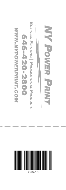 School Notebook Black and White Event Ticket Product Back