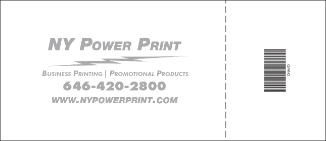 Fashion Show Gift Certificate Product Back