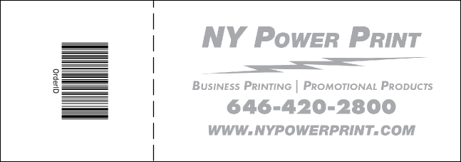 Dots 50/50 Purple Raffle Ticket Product Back