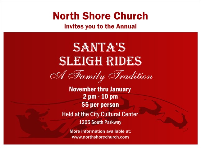 Christmas Scene Invitation 001 Product Front