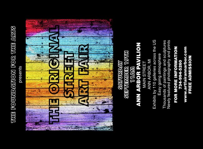 Art Fair Invitation Product Front