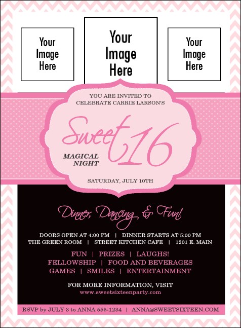 Sweet 16 Party Invitation
