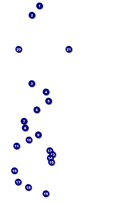 Sports Poster 002 in Blue and Gold Front Field Markers