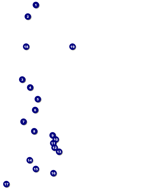 Sports Flyer 002 in Black and Yellow Front Field Markers
