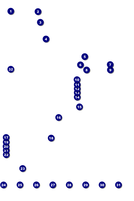 Class Reunion Mascot Purple Logo Poster Front Field Markers