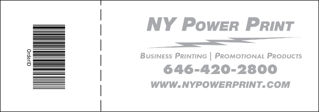 Trail Running Race Raffle Ticket Product Back