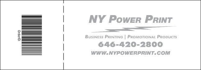 Nature Series - Green Leaves Raffle Ticket Product Back