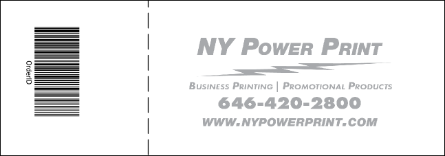 Nature Series - Desert Raffle Ticket Product Back