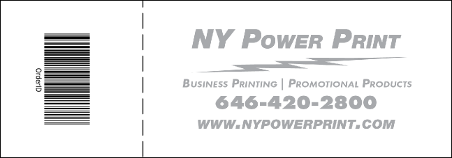 Art Fair Raffle Ticket Product Back