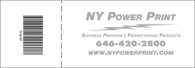 California Raffle Ticket (Gray and Blue) Product Back