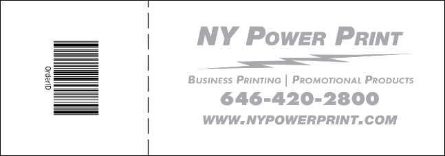 Hip Hop Graffiti Raffle Ticket Product Back