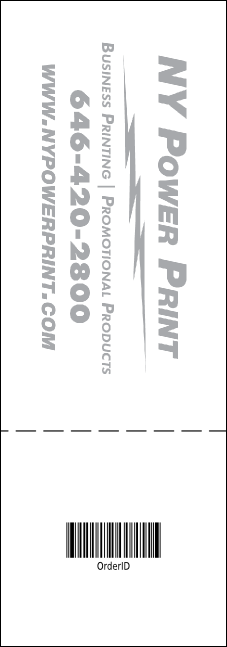 Bike for a Cause Raffle Ticket Product Back