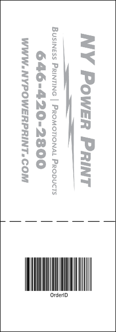 Winter Festival Raffle Ticket Product Back