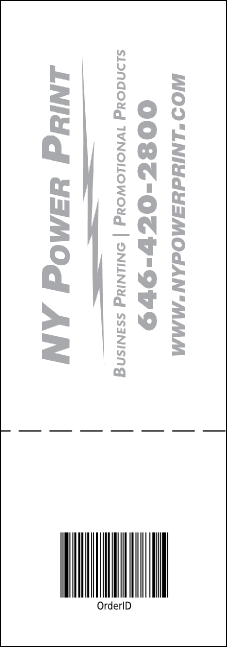 Versus Orange Raffle Ticket Product Back